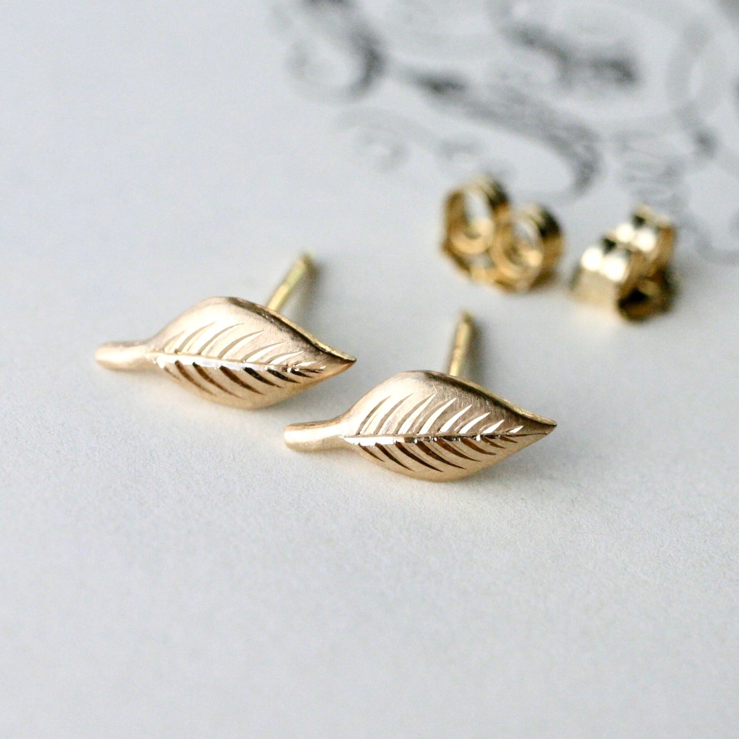 Tiny Leaf Studs