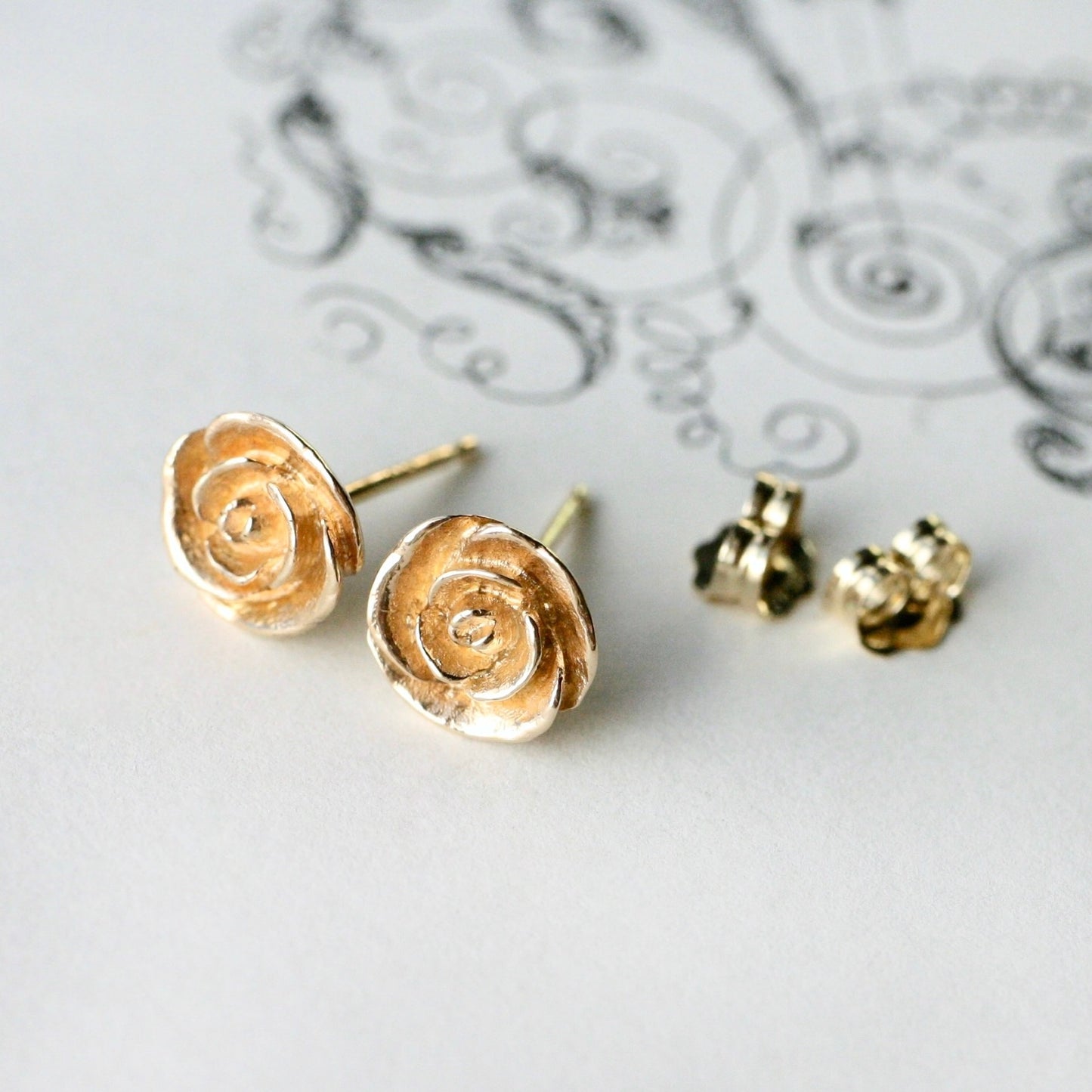 Tiny Rose Studs