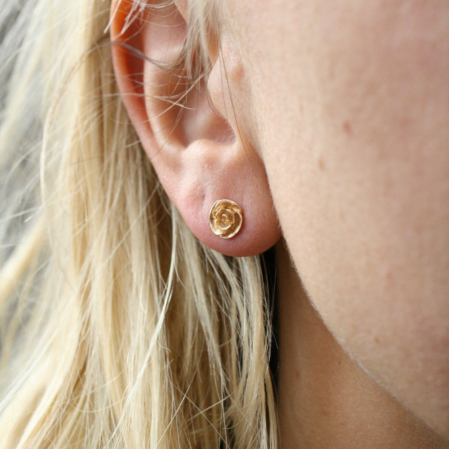 Tiny Rose Studs