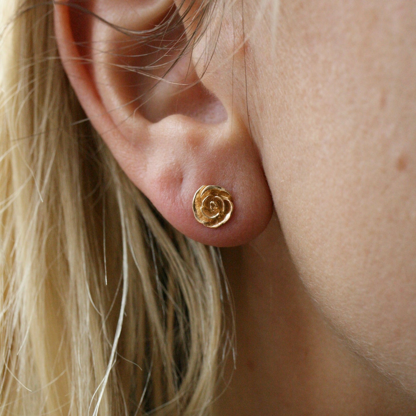 Tiny Rose Studs