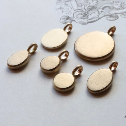 14k gold charms READY TO ENGRAVE