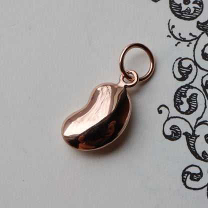 14k Rose Gold Baby Bean READY TO SHIP