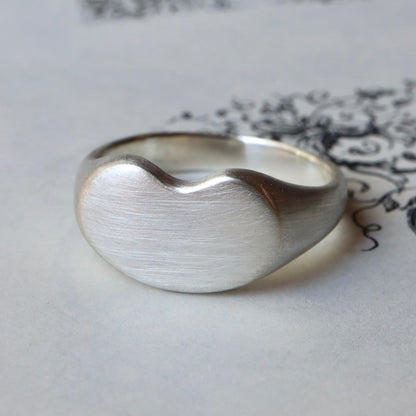 Large Lucky Bean Signet Ring