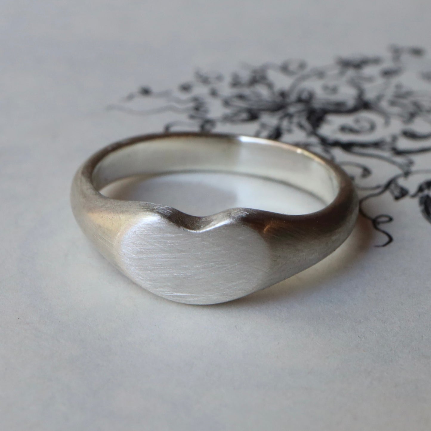 Small Lucky Bean Signet Ring