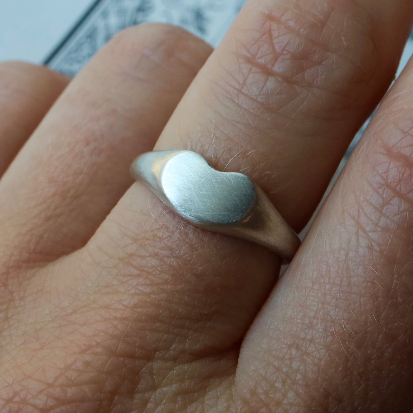 Small Lucky Bean Signet Ring
