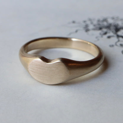 Small Lucky Bean Signet Ring