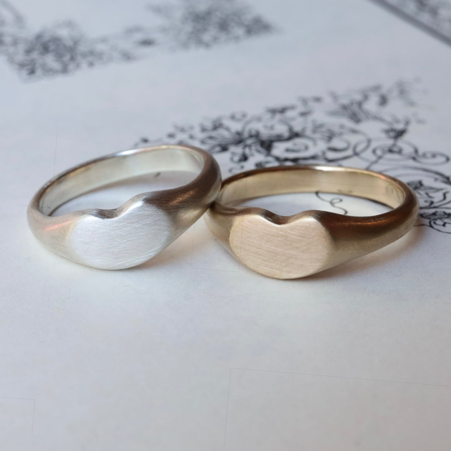 Small Lucky Bean Signet Ring