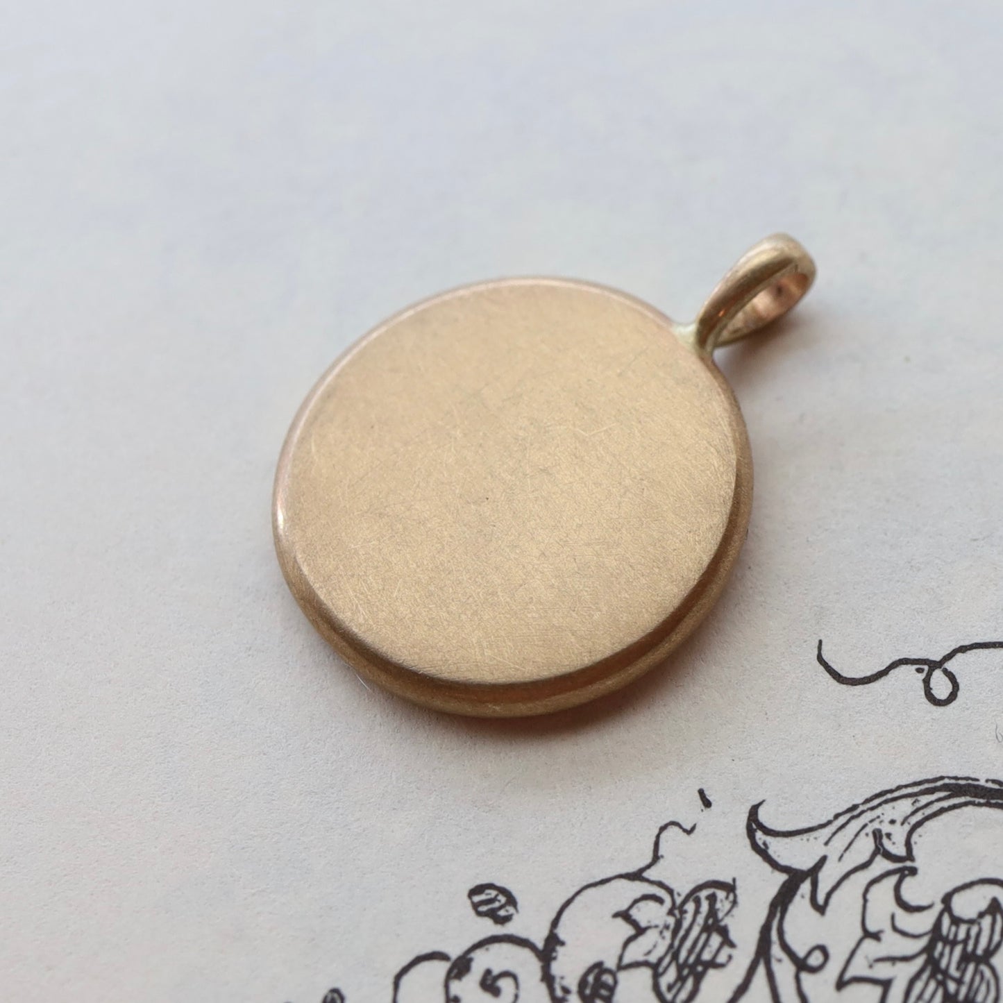14k gold charm READY TO ENGRAVE