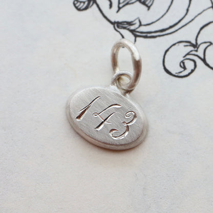 Tiny sterling silver "I love you" charm READY TO SHIP