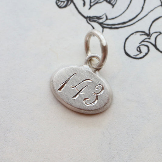 Tiny sterling silver "I love you" charm READY TO SHIP