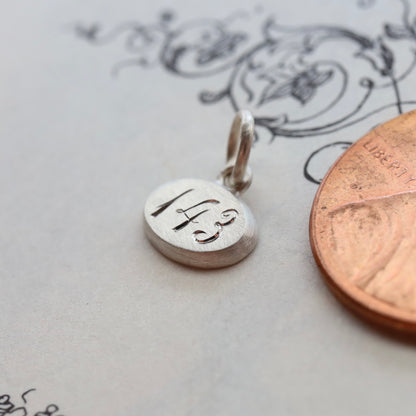Tiny sterling silver "I love you" charm READY TO SHIP