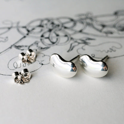 Lucky Bean Stud Earrings